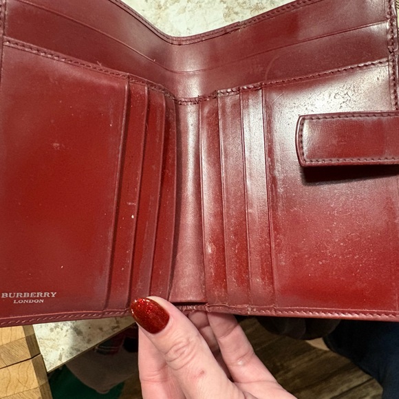 Burberry Tan and Red Plaid Wallet - Picture 4 of 4